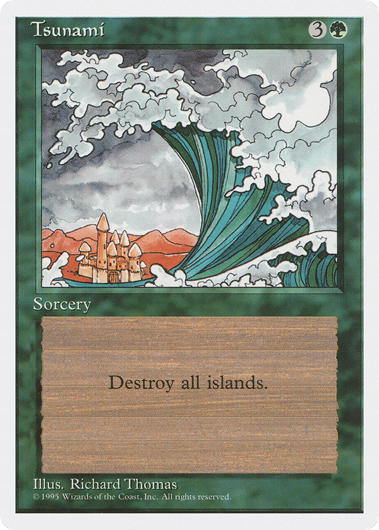 Tsunami (4ED-278) - Fourth Edition - Premium MTG Single from Wizards of the Coast - Just $0.25! Shop now at Game Crave Tournament Store