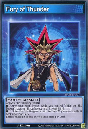 Fury of Thunder (SBCB-ENS01) - Speed Duel: Battle City Box 1st Edition - Premium Yugioh Single from Konami - Just $0.25! Shop now at Game Crave Tournament Store