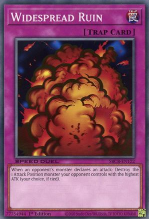 Widespread Ruin (SBCB-EN122) - Speed Duel: Battle City Box 1st Edition - Premium Yugioh Single from Konami - Just $0.66! Shop now at Game Crave Tournament Store