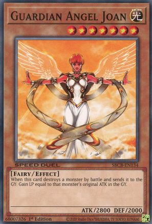 Guardian Angel Joan (SBCB-EN134) - Speed Duel: Battle City Box 1st Edition - Premium Yugioh Single from Konami - Just $0.16! Shop now at Game Crave Tournament Store