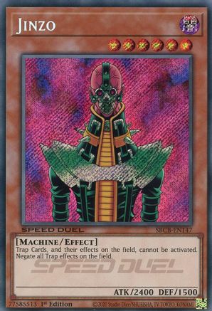 Jinzo (Secret) (SBCB-EN147) - Speed Duel: Battle City Box 1st Edition - Premium Yugioh Single from Konami - Just $5.22! Shop now at Game Crave Tournament Store