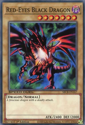 Red-Eyes Black Dragon (SBCB-EN167) - Speed Duel: Battle City Box 1st Edition - Premium Yugioh Single from Konami - Just $1.54! Shop now at Game Crave Tournament Store