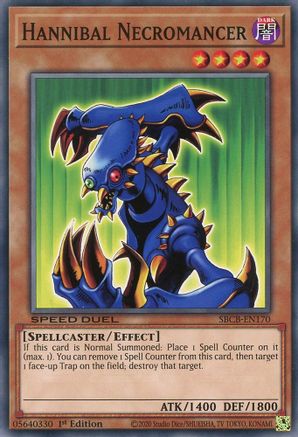 Hannibal Necromancer (SBCB-EN170) - Speed Duel: Battle City Box 1st Edition - Premium Yugioh Single from Konami - Just $0.25! Shop now at Game Crave Tournament Store