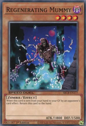 Regenerating Mummy (SBCB-EN177) - Speed Duel: Battle City Box 1st Edition - Premium Yugioh Single from Konami - Just $0.25! Shop now at Game Crave Tournament Store