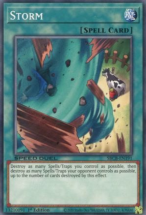 Storm (SBCB-EN191) - Speed Duel: Battle City Box 1st Edition - Premium Yugioh Single from Konami - Just $0.25! Shop now at Game Crave Tournament Store