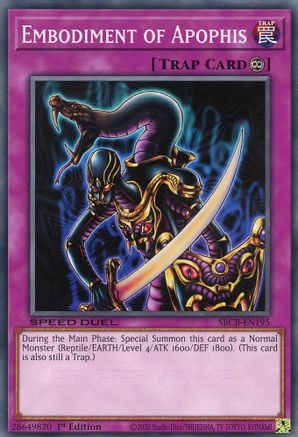 Embodiment of Apophis (SBCB-EN195) - Speed Duel: Battle City Box 1st Edition - Premium Yugioh Single from Konami - Just $0.26! Shop now at Game Crave Tournament Store