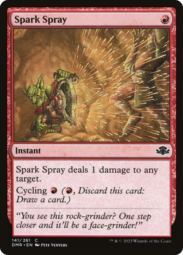 Spark Spray (DMR-141) - Dominaria Remastered - Premium MTG Single from Wizards of the Coast - Just $0.08! Shop now at Game Crave Tournament Store