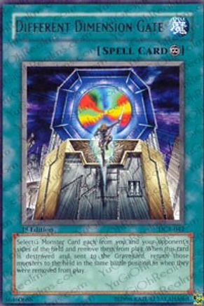 Different Dimension Gate (DCR-044) - Dark Crisis Unlimited - Premium Yugioh Single from Konami - Just $0.25! Shop now at Game Crave Tournament Store
