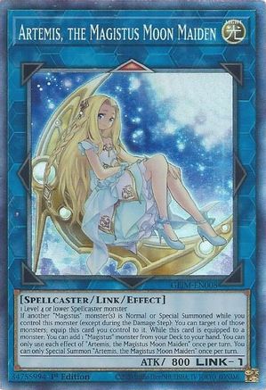 Artemis, the Magistus Moon Maiden (CR) (GEIM-EN008) - Genesis Impact 1st Edition - Premium Yugioh Single from Konami - Just $5.49! Shop now at Game Crave Tournament Store