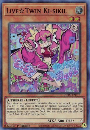Live Twin Ki-sikil (GEIM-EN013) - Genesis Impact 1st Edition - Premium Yugioh Single from Konami - Just $1.74! Shop now at Game Crave Tournament Store