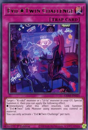 Evil Twin Challenge (GEIM-EN021) - Genesis Impact 1st Edition - Premium Yugioh Single from Konami - Just $0.25! Shop now at Game Crave Tournament Store
