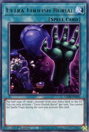 Extra-Foolish Burial (GEIM-EN043) - Genesis Impact 1st Edition - Premium Yugioh Single from Konami - Just $0.25! Shop now at Game Crave Tournament Store