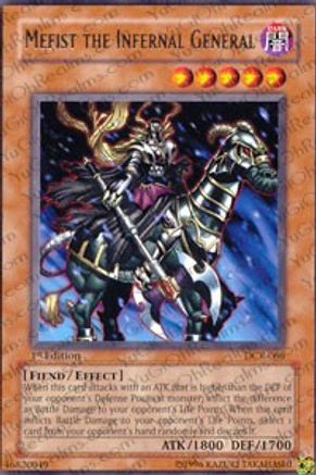 Mefist the Infernal General (DCR-066) - Dark Crisis 1st Edition - Premium Yugioh Single from Konami - Just $0.70! Shop now at Game Crave Tournament Store