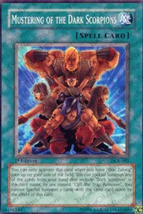 Mustering of the Dark Scorpions (DCR-093) - Dark Crisis Unlimited - Premium Yugioh Single from Konami - Just $0.08! Shop now at Game Crave Tournament Store