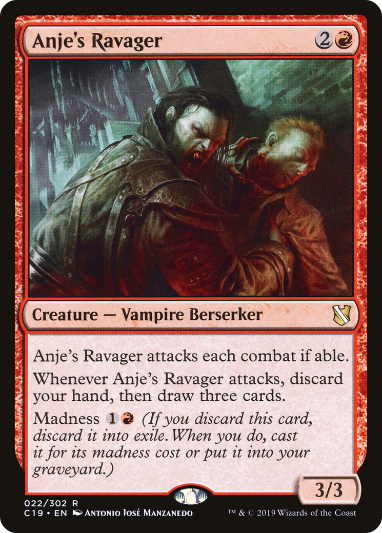 Anje's Ravager (C19-022) - Commander 2019 - Premium MTG Single from Wizards of the Coast - Just $0.26! Shop now at Game Crave Tournament Store