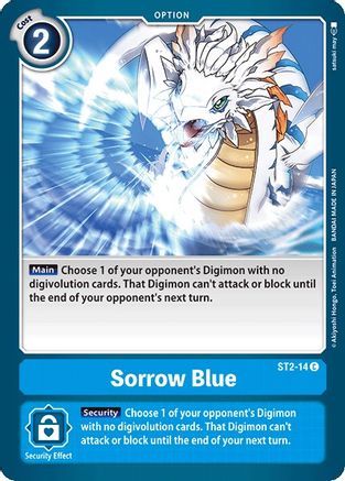 Sorrow Blue (ST2-14) - Starter Deck 02: Cocytus Blue - Premium Digimon Single from Bandai - Just $0.25! Shop now at Game Crave Tournament Store