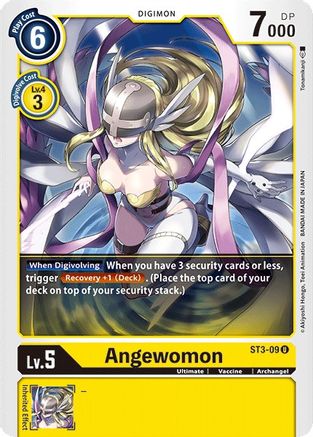 Angewomon (ST3-09) - Starter Deck 03: Heaven's Yellow - Premium Digimon Single from Bandai - Just $0.47! Shop now at Game Crave Tournament Store