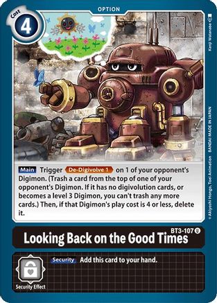 Looking Back on the Good Times (BT3-107) - Release Special Booster - Premium Digimon Single from Bandai - Just $0.08! Shop now at Game Crave Tournament Store
