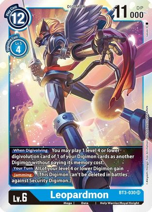Leopardmon (BT3-030) - Release Special Booster Foil - Premium Digimon Single from Bandai - Just $0.39! Shop now at Game Crave Tournament Store