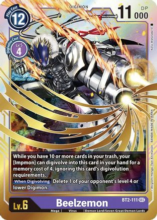 Beelzemon (BT2-111) - Release Special Booster Foil - Premium Digimon Single from Bandai - Just $1.47! Shop now at Game Crave Tournament Store