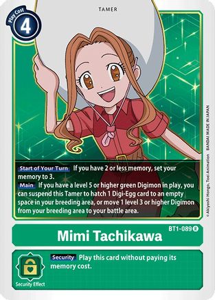 Mimi Tachikawa - BT1-089 (BT1-089) - Release Special Booster - Premium Digimon Single from Bandai - Just $3.58! Shop now at Game Crave Tournament Store