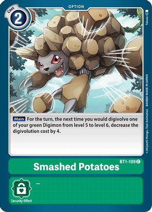 Smashed Potatoes (BT1-109) - Release Special Booster - Premium Digimon Single from Bandai - Just $0.25! Shop now at Game Crave Tournament Store
