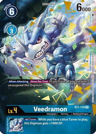 Veedramon (Secret Rare) (Alternate Art) (BT1-115) - Release Special Booster Foil - Premium Digimon Single from Bandai - Just $0.85! Shop now at Game Crave Tournament Store