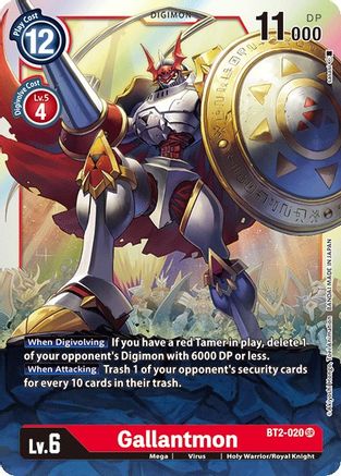 Gallantmon (BT2-020) - Release Special Booster Foil - Premium Digimon Single from Bandai - Just $1.10! Shop now at Game Crave Tournament Store