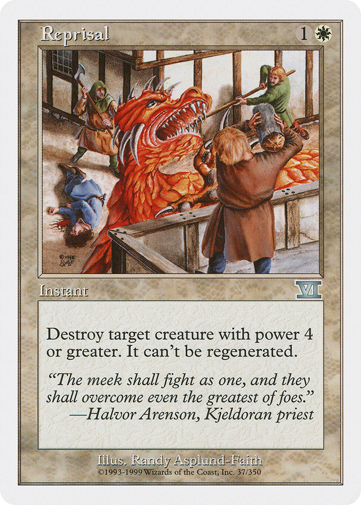 Reprisal (6ED-037) - Classic Sixth Edition - Premium MTG Single from Wizards of the Coast - Just $0.08! Shop now at Game Crave Tournament Store