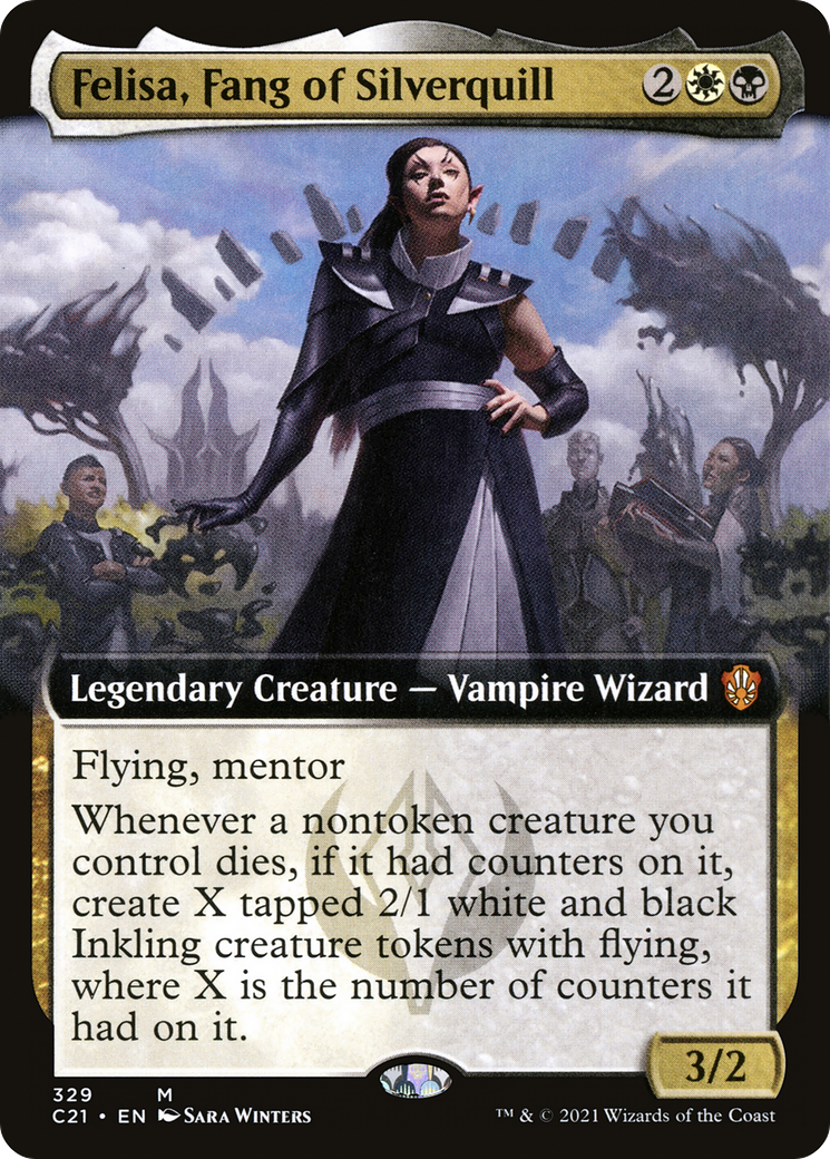 Felisa, Fang of Silverquill (C21-329) - Commander 2021: (Extended Art) - Premium MTG Single from Wizards of the Coast - Just $1.42! Shop now at Game Crave Tournament Store