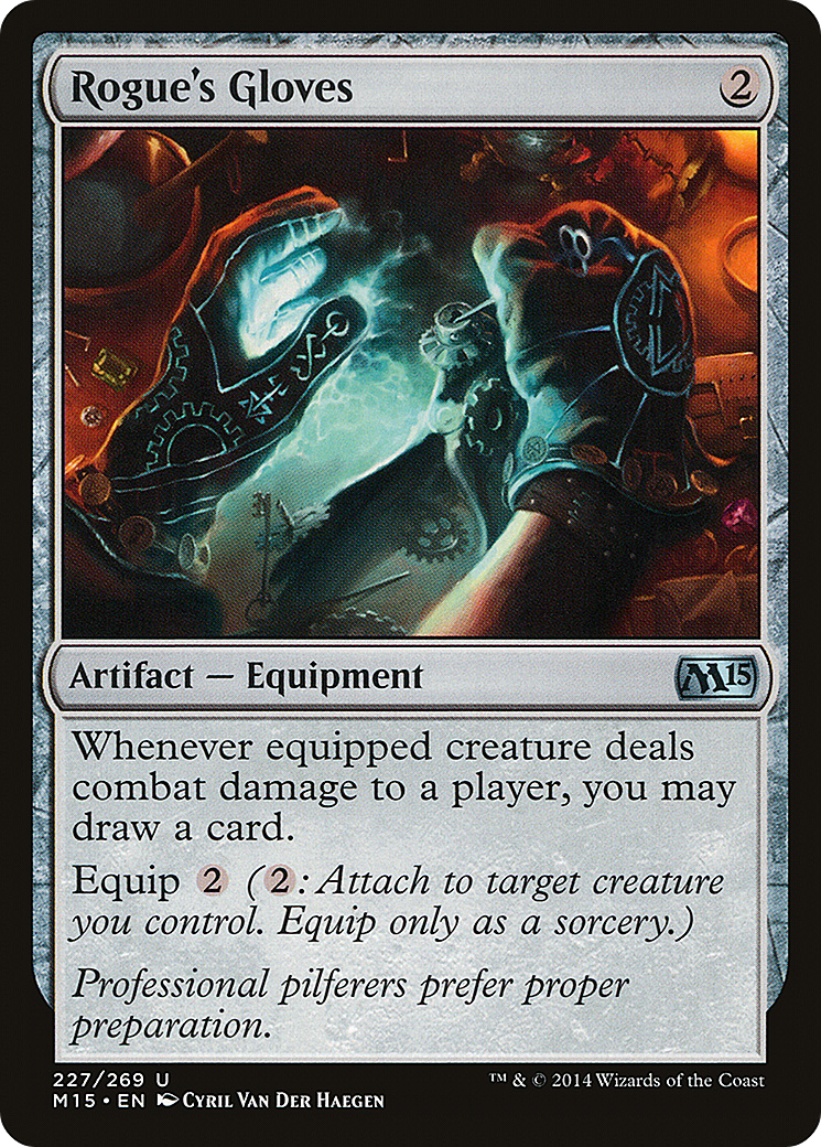 Rogue's Gloves (M15-227) - Magic 2015 - Premium MTG Single from Wizards of the Coast - Just $0.08! Shop now at Game Crave Tournament Store
