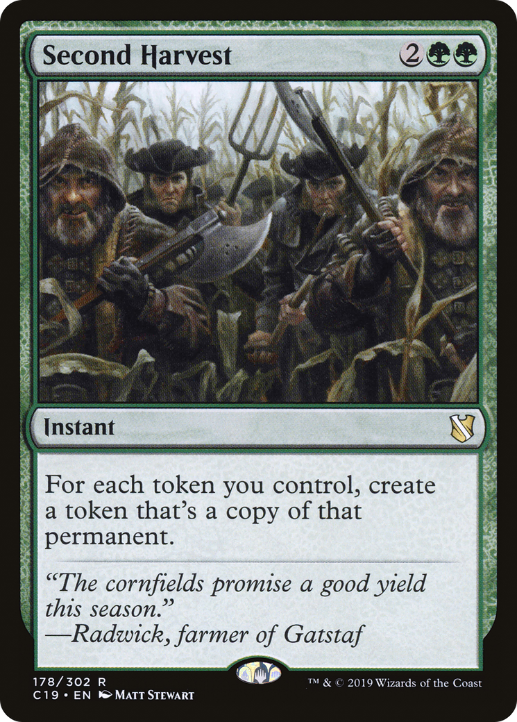 Second Harvest (C19-178) - Commander 2019 - Premium MTG Single from Wizards of the Coast - Just $0.35! Shop now at Game Crave Tournament Store