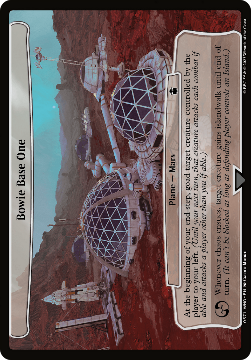 Bowie Base One (WHO-571) - Doctor Who - Premium MTG Single from Wizards of the Coast - Just $0.26! Shop now at Game Crave Tournament Store