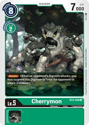 Cherrymon (BT2-048) - Release Special Booster - Premium Digimon Single from Bandai - Just $0.25! Shop now at Game Crave Tournament Store