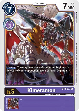 Kimeramon (BT2-077) - Release Special Booster - Premium Digimon Single from Bandai - Just $0.08! Shop now at Game Crave Tournament Store