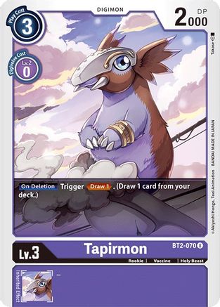 Tapirmon (BT2-070) - Release Special Booster - Premium Digimon Single from Bandai - Just $0.30! Shop now at Game Crave Tournament Store
