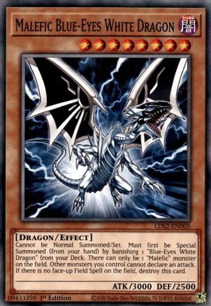 Malefic Blue-Eyes White Dragon (LDS2-EN005) - Legendary Duelists: Season 2 1st Edition - Premium Yugioh Single from Konami - Just $0.25! Shop now at Game Crave Tournament Store