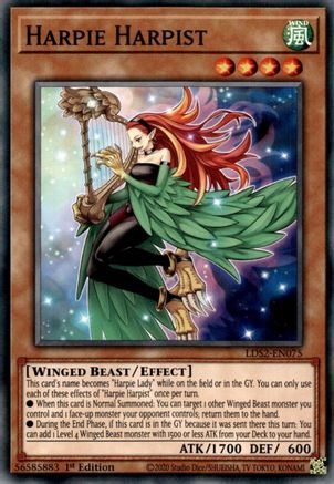 Harpie Harpist (LDS2-EN075) - Legendary Duelists: Season 2 1st Edition - Premium Yugioh Single from Konami - Just $0.35! Shop now at Game Crave Tournament Store