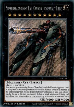 Superdreadnought Rail Cannon Juggernaut Liebe (LDS2-EN124) - Legendary Duelists: Season 2 1st Edition - Premium Yugioh Single from Konami - Just $0.68! Shop now at Game Crave Tournament Store