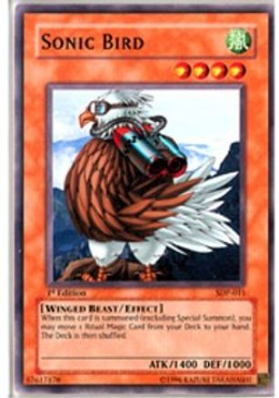 Sonic Bird (SDP-011) - Starter Deck: Pegasus Unlimited - Premium Yugioh Single from Konami - Just $0.08! Shop now at Game Crave Tournament Store