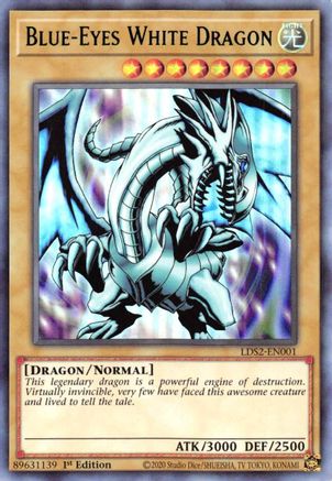 Blue-Eyes White Dragon (Green) (LDS2-EN001) - Legendary Duelists: Season 2 1st Edition - Premium Yugioh Single from Konami - Just $1.33! Shop now at Game Crave Tournament Store