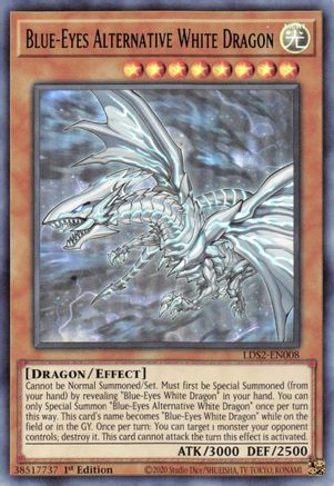 Blue-Eyes Alternative White Dragon (Green) (LDS2-EN008) - Legendary Duelists: Season 2 1st Edition - Premium Yugioh Single from Konami - Just $1.32! Shop now at Game Crave Tournament Store
