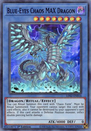Blue-Eyes Chaos MAX Dragon (Blue) (LDS2-EN016) - Legendary Duelists: Season 2 1st Edition - Premium Yugioh Single from Konami - Just $0.48! Shop now at Game Crave Tournament Store