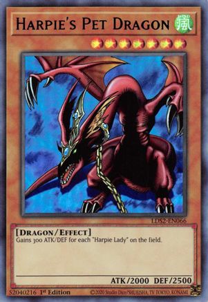 Harpie's Pet Dragon (Blue) (LDS2-EN066) - Legendary Duelists: Season 2 1st Edition - Premium Yugioh Single from Konami - Just $0.50! Shop now at Game Crave Tournament Store
