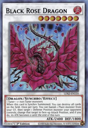 Black Rose Dragon (Purple) (LDS2-EN110) - Legendary Duelists: Season 2 1st Edition - Premium Yugioh Single from Konami - Just $0.74! Shop now at Game Crave Tournament Store
