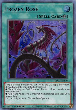 Frozen Rose (Blue) (LDS2-EN119) - Legendary Duelists: Season 2 1st Edition - Premium Yugioh Single from Konami - Just $0.62! Shop now at Game Crave Tournament Store