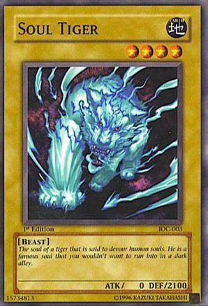 Soul Tiger (IOC-003) - Invasion of Chaos 1st Edition - Premium Yugioh Single from Konami - Just $0.34! Shop now at Game Crave Tournament Store