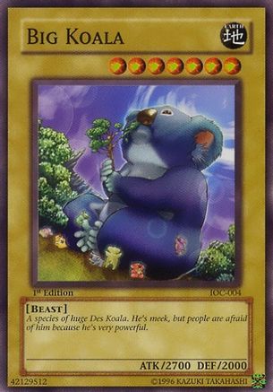 Big Koala (IOC-004) - Invasion of Chaos Unlimited - Premium Yugioh Single from Konami - Just $0.08! Shop now at Game Crave Tournament Store