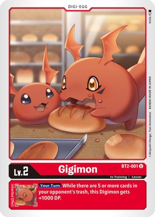 Gigimon (BT2-001) - Release Special Booster - Premium Digimon Single from Bandai - Just $0.25! Shop now at Game Crave Tournament Store