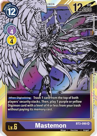 Mastemon (Alternate Art) (BT3-090) - Release Special Booster Foil - Premium Digimon Single from Bandai - Just $2! Shop now at Game Crave Tournament Store